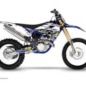 Kit Deco Moto Cross Eraser Sherco SE / SEF Blanc Jaune