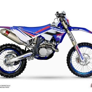 Kit Deco Moto Cross Stam Sherco SE / SEF Rouge 2019-2022