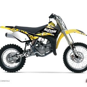 Kit Deco Moto Cross Predator Suzuki 85 RM Noir Jaune 2002-2022