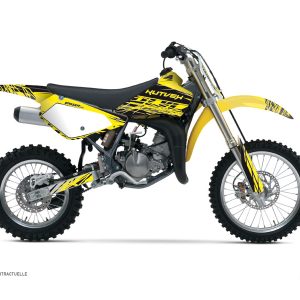 Kit Deco Moto Cross Eraser Suzuki 85 RM Jaune Noir 2002-2022
