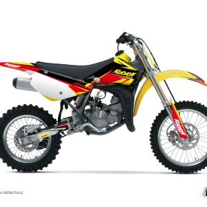 Kit Deco Moto Cross Stage Suzuki 85 RM Jaune Rouge 2002-2022
