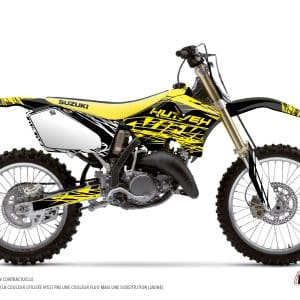Kit Deco Moto Cross Eraser Fluo Suzuki 125 RM Jaune 1996-1998