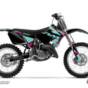 Kit Deco Moto Cross Label Suzuki 125 RM Turquoise 1996-1998