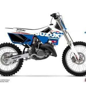 Kit Deco Moto Cross Grade Suzuki 125 RM Blanc 1999-2000