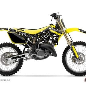 Kit Deco Moto Cross Freegun Eyed Suzuki 125 RM Jaune 2001-2002