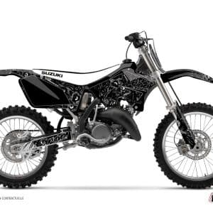Kit Deco Moto Cross Zombies Dark Suzuki 125 RM Noir 2001-2002
