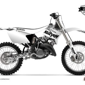 Kit Deco Moto Cross Predator Suzuki 250 RM Blanc LIGHT 1989-1992
