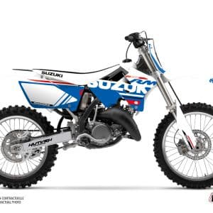 Kit Deco Moto Cross Grade Suzuki 250 RM Blanc 1993-1995