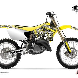 Kit Deco Moto Cross Freegun Eyed Suzuki 250 RM Jaune LIGHT 1996-1998