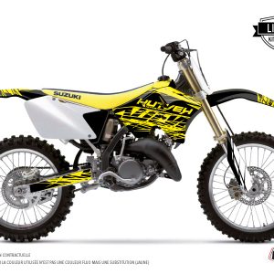 Kit Deco Moto Cross Eraser Fluo Suzuki 250 RM Jaune LIGHT 1999-2000