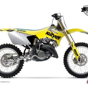Kit Deco Moto Cross Predator Suzuki 250 RM Jaune LIGHT 2001-2002