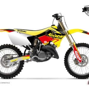 Kit Deco Moto Cross Stage Suzuki 250 RM Jaune Rouge LIGHT 2001-2002