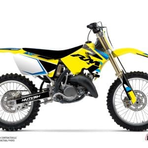 Kit Deco Moto Cross Label Suzuki 250 RM Bleu 2004-2008