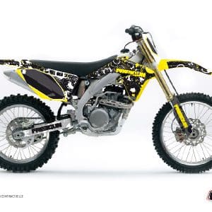 Kit Deco Moto Cross Freegun Eyed Suzuki 250 RMZ Jaune 2004-2006