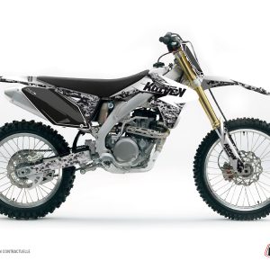 Kit Deco Moto Cross Predator Suzuki 250 RMZ Blanc 2007-2009