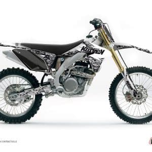 Kit Deco Moto Cross Predator Suzuki 250 RMZ Blanc 2010-2018