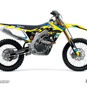 Kit Deco Moto Cross Label Suzuki 250 RMZ Bleu 2010-2018