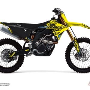 Kit Deco Moto Cross Zero Suzuki 250 RMZ Jaune 2010-2018