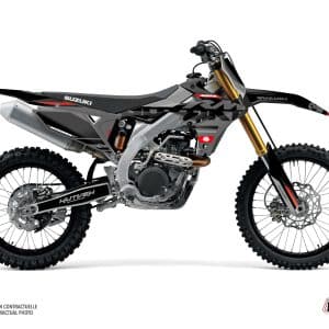Kit Deco Moto Cross Grade Suzuki 250 RMZ Noir 2019-2023
