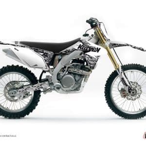 Kit Deco Moto Cross Predator Suzuki 450 RMZ Blanc 2005-2006
