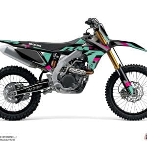 Kit Deco Moto Cross Label Suzuki 450 RMZ Turquoise 2005-2006