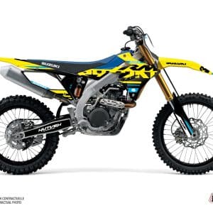 Kit Deco Moto Cross Grade Suzuki 450 RMZ Bleu 2007