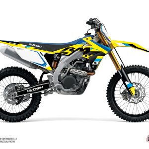 Kit Deco Moto Cross Label Suzuki 450 RMZ Bleu 2007
