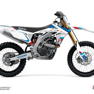 Kit Deco Moto Cross Label Suzuki 450 RMZ Blanc 2007