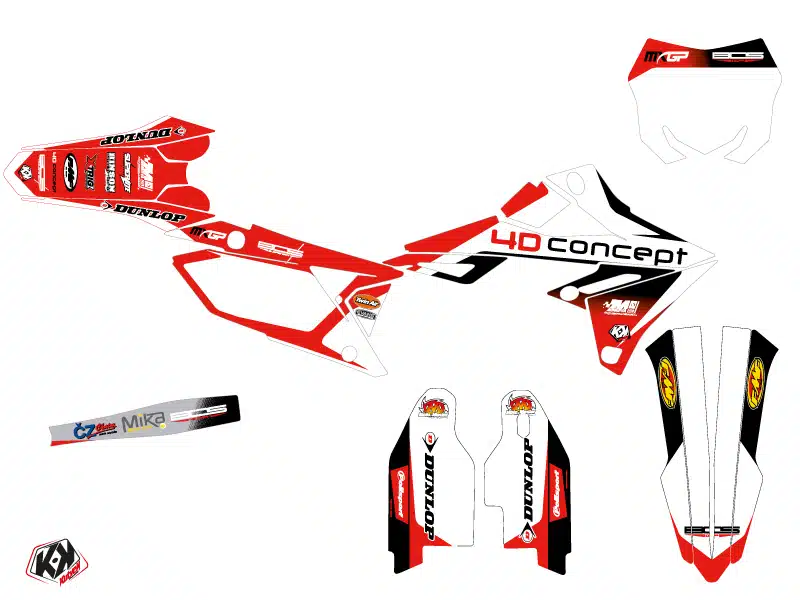 Kit Deco Moto Cross Replica BOS Suzuki 450 RMZ 2008-2017 – Image 2