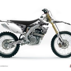 Kit Deco Moto Cross Predator Suzuki 450 RMZ Blanc 2008-2017