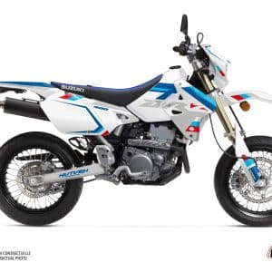 Kit Deco Moto Cross Label Suzuki DRZ 400 SM Blanc 2000-2009