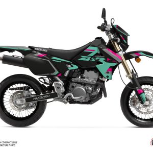 Kit Deco Moto Cross Label Suzuki DRZ 400 SM Turquoise 2000-2009