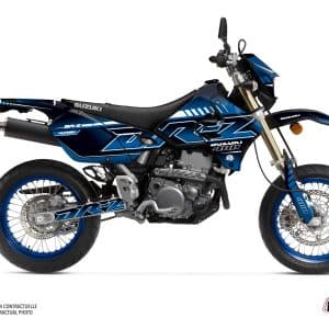 Kit Deco Moto Cross Oblik Suzuki DRZ 400 SM Bleu 2000-2009