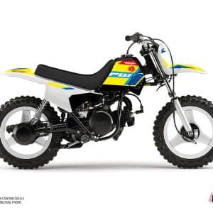 Kit Deco Moto Cross US STYLE Yamaha PW 50 Jaune 1984-2023