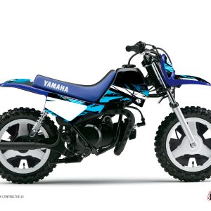 Kit Deco Moto Cross Techno Yamaha PW 50 Bleu 1984-2023