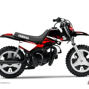 Kit Deco Moto Cross Techno Yamaha PW 50 Rouge 1984-2023