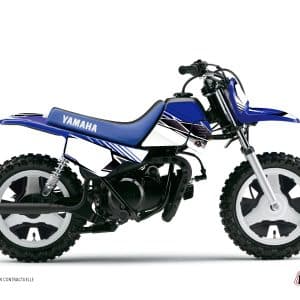 Kit Deco Moto Cross Stripe Yamaha PW 50 Bleu 1984-2023