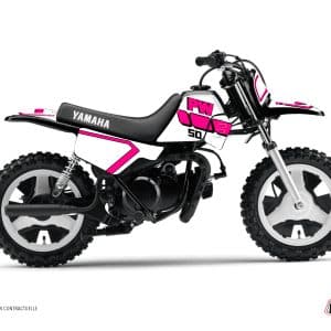 Kit Deco Moto Cross Vintage Yamaha PW 50 Rose 1984-2023