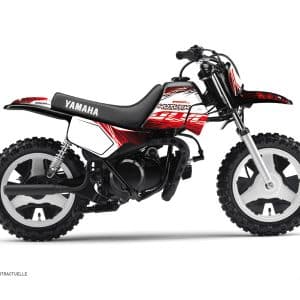 Kit Deco Moto Cross Eraser Yamaha PW 50 Rouge Blanc 1984-2023
