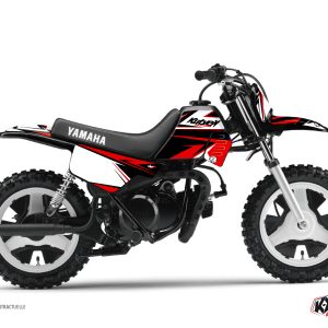 Kit Deco Moto Cross Stage Yamaha PW 50 Noir Rouge 1984-2023