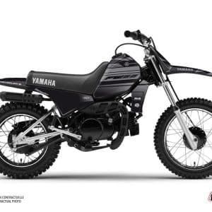 Kit Deco Moto Cross Black Matte Yamaha PW 80 Noir 1983-2012