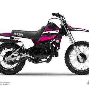 Kit Deco Moto Cross Techno Yamaha PW 80 Rose 1983-2012