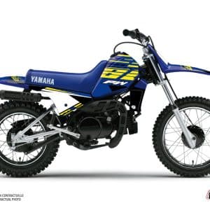 Kit Deco Moto Cross Flow Yamaha PW 80 Jaune 1983-2012