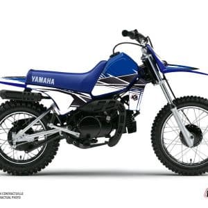 Kit Deco Moto Cross Stripe Yamaha PW 80 Bleu 1983-2012