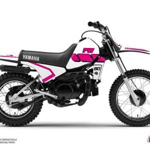 Kit Deco Moto Cross Vintage Yamaha PW 80 Rose 1983-2012
