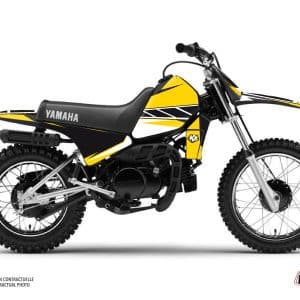Kit Deco Moto Cross Replica Yamaha PW 80 Jaune 1983-2012