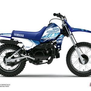 Kit Deco Moto Cross Eraser Yamaha PW 80 Bleu 1983-2012