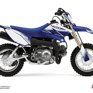 Kit Deco Moto Cross Stripe Yamaha TTR 50 Bleu Nuit 2006-2023