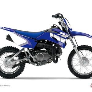 Kit Deco Moto Cross Vintage Yamaha TTR 90 Bleu 2000-2007