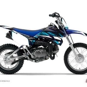 Kit Deco Moto Cross Techno Yamaha TTR 110 Bleu 2008-2023